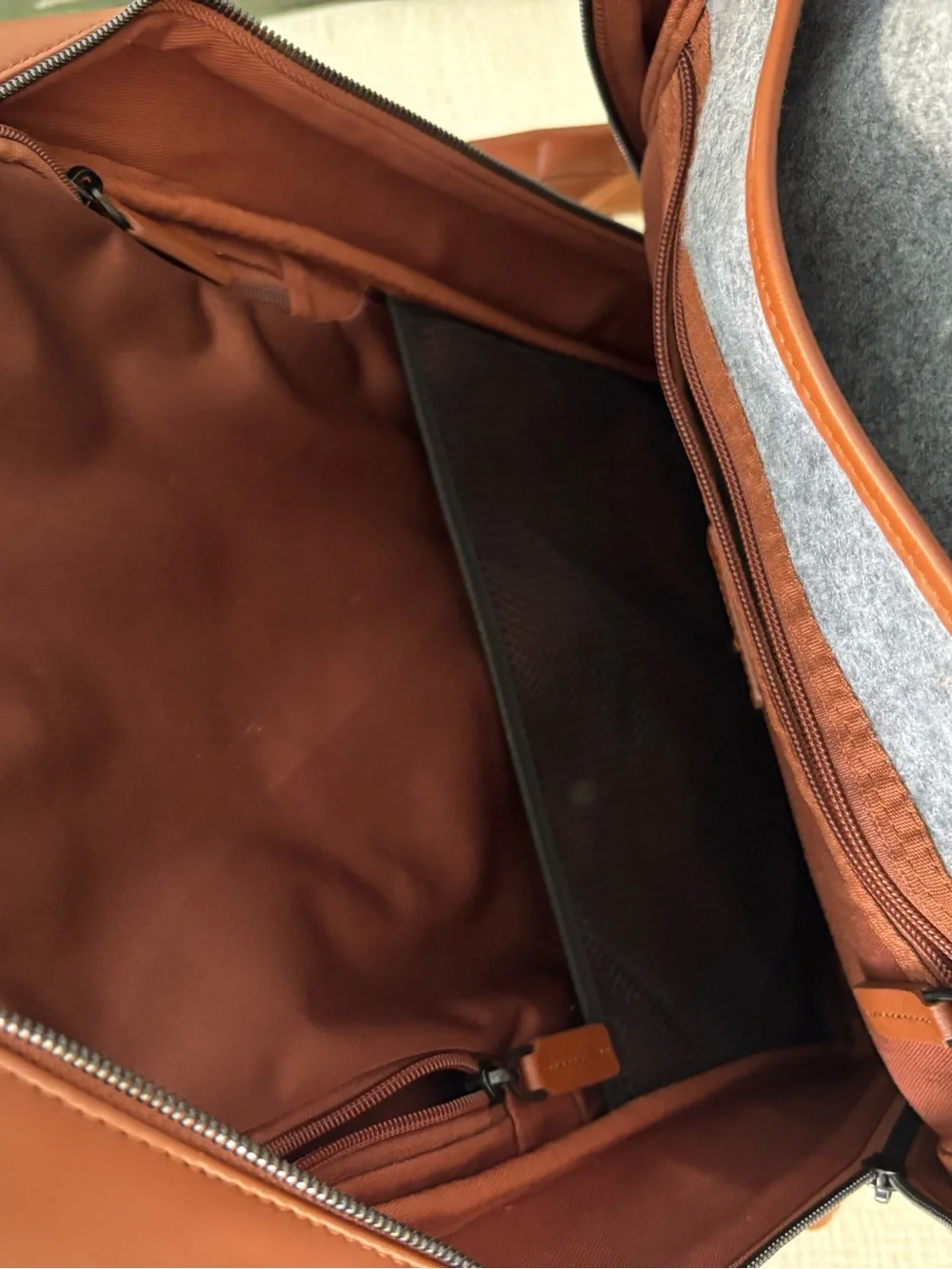 Monos Metro Backpack for Travel in Mahogany Vegan Leather